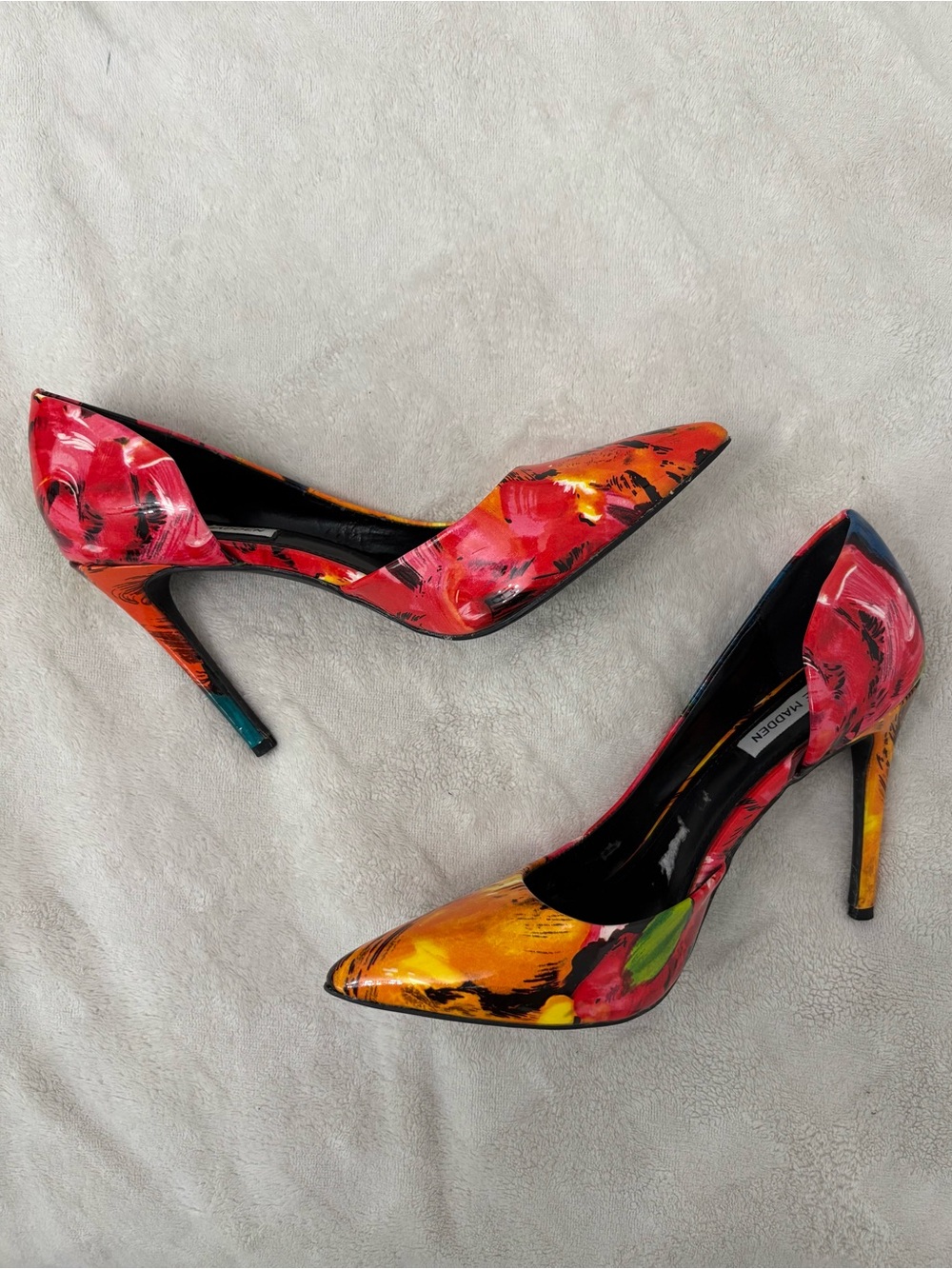 Steve Madden Multicolor Floral Pointed-Toe Stiletto Heels